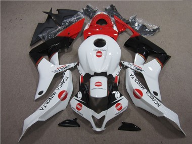 Discount 2007-2008 White Red Glossy Black Konica Minolta Honda CBR600RR Motorcycle Fairings Canada
