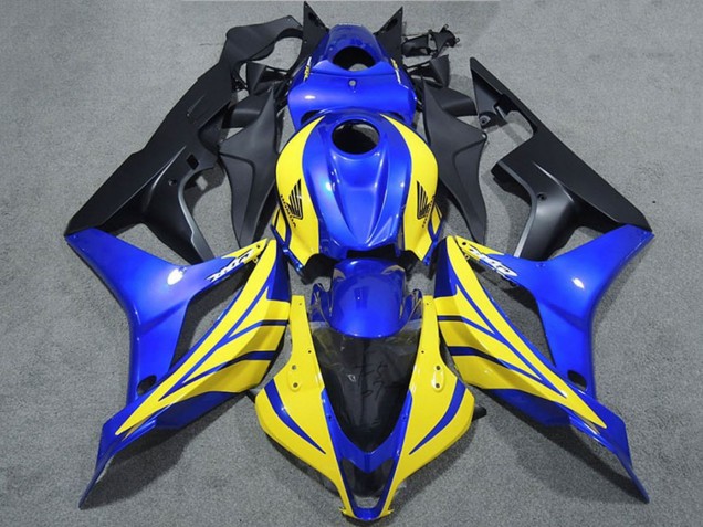 Discount 2007-2008 Blue Yellow Matte Black Honda CBR600RR Motorcycle Fairings Canada
