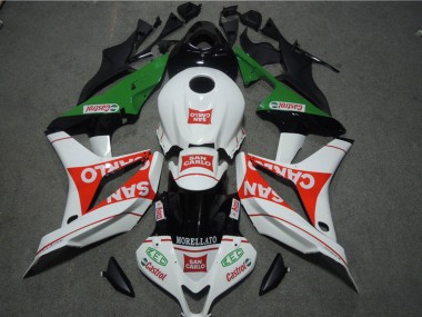 Discount 2007-2008 White Red Green San Carlo Honda CBR600RR Motorcycle Fairings Canada