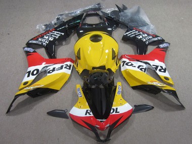 Discount 2007-2008 Yellow White Red Glossy Black Repsol Honda CBR600RR Motorcycle Fairings Canada