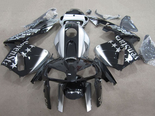 Discount 2007-2008 Silver Glossy Black SevenStars Honda CBR600RR Motorcycle Fairings Canada