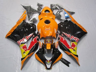 Discount 2009-2012 Orange Yellow Glossy Black Red Bull Honda CBR600RR Motorcycle Fairings Canada