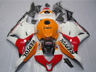 Discount 2009-2012 Orange White Red Glossy Black Repsol Honda CBR600RR Motorcycle Fairings Kits Canada