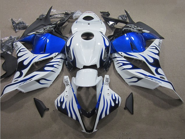 Discount 2009-2012 White Blue Flame Honda CBR600RR Motorcycle Fairings Canada