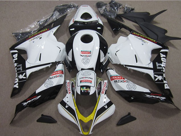 Discount 2009-2012 White Yellow Glossy Black Rizoma Playboy Honda CBR600RR Motorcycle Fairings Canada
