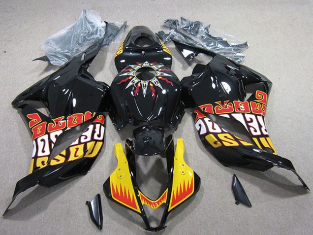 Discount 2009-2012 Yellow Glossy Black Red Rossi Honda CBR600RR Motorcycle Fairings Canada