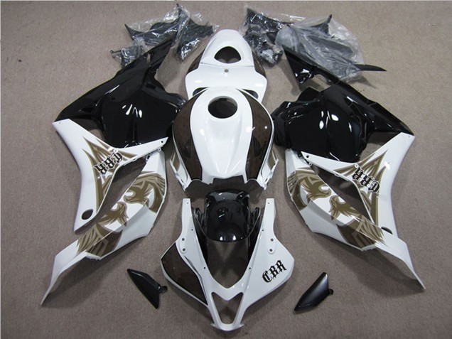 Discount 2009-2012 White Glossy Black Honda CBR600RR Motorcycle Fairings Kits Canada