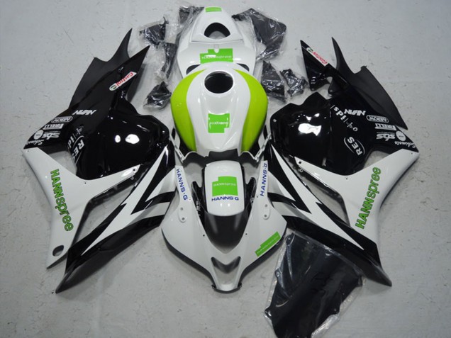 Discount 2009-2012 White Green Glossy Black Hannspree Honda CBR600RR Motorcycle Fairing Canada