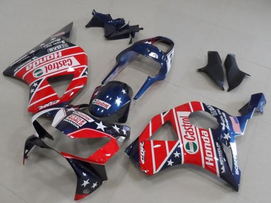 Discount 2002-2003 Blue Red Cycle World Castrol Honda CBR900RR 954 Motorcycle Fairings Canada