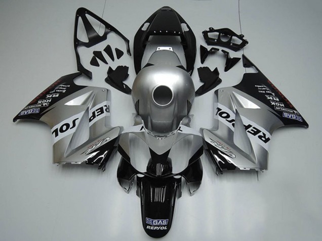 Discount 2002-2013 Silver White Glossy Black Repsol Honda VFR 800 Motorcycle Fairings Canada