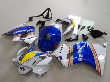 Discount 2002-2013 White Blue Yellow Rothmans Honda VFR 800 Motorcycle Fairings Canada