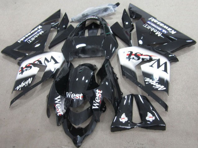 Discount 2004-2005 Black West Ninja Kawasaki ZX10R Motorcycle Fairings Canada