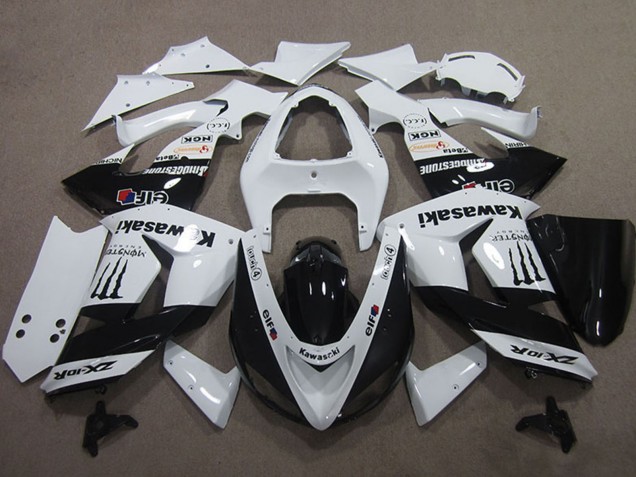 Discount 2006-2007 White Glossy Black Elf Touch4 Monster Energy Kawasaki ZX10R Motorcycle Fairings Canada