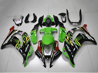 Discount 2016-2020 Green Yellow Red White Black Monster Kawasaki ZX10R Motorcycle Fairings Canada