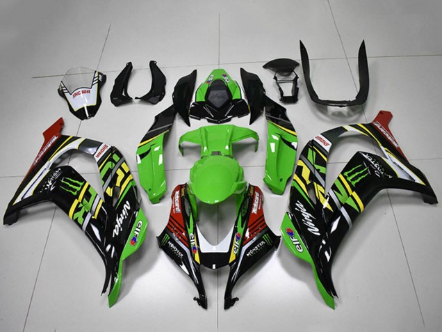 Discount 2016-2020 Green Yellow Red White Black Monster Kawasaki ZX10R Motorcycle Fairings Canada