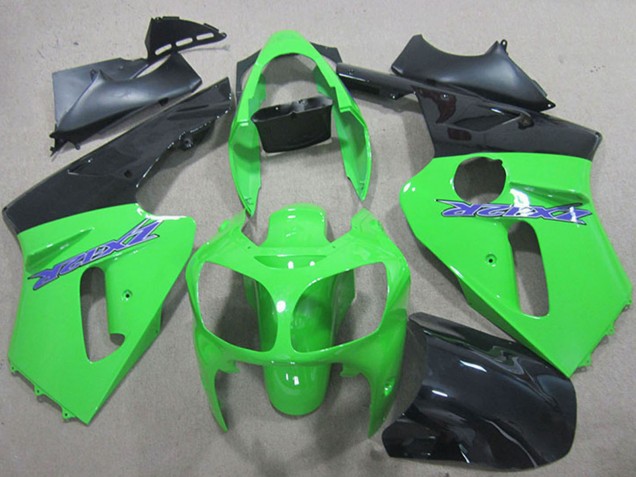 Discount 2000-2001 Green Matte Black Blue Kawasaki ZX12R Motorcycle Fairings Canada