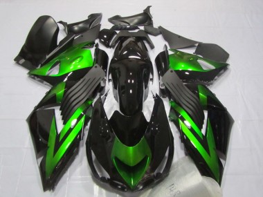 Discount 2006-2011 Glossy Black Green Stripe Kawasaki ZX14R ZZR1400 Motorcycle Fairings Canada