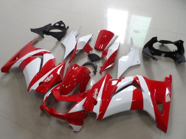 Discount 2008-2012 White Red Kawasaki ZX250R Motorcycle Fairings Canada