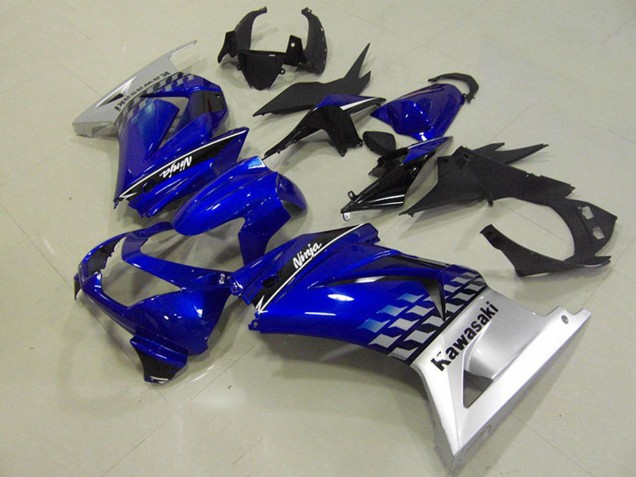 Discount 2008-2012 Blue Silver Kawasaki ZX250R Motorcycle Fairings Canada