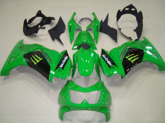 Discount 2008-2012 Green Black Monster Kawasaki ZX250R Motorcycle Fairings Canada