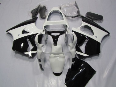 Discount 2000-2002 White Glossy Black Kawasaki ZX6R Motorcycle Fairings Canada