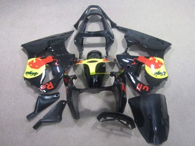 Discount 2000-2002 Glossy Black Yellow Red Bull Kawasaki ZX6R Motorcycle Fairing Canada