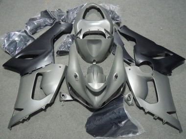 Discount 2005-2006 Grey Matte Black Kawasaki ZX6R Motorcycle Fairings Canada
