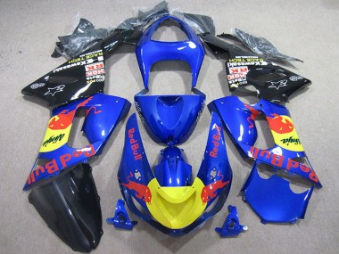 Discount 2005-2006 Blue Yellow Black Red Bull Kawasaki ZX6R Motorcycle Fairings Canada