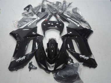 Discount 2007-2008 Gossy Black Matte Black White Red Decals Kawasaki ZX6R Motorcycle Fairings Canada