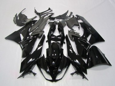 Discount 2009-2012 Glossy Black Kawasaki ZX6R Motorcycle Fairing Canada