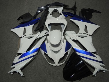 Discount 2009-2012 Blue White Kawasaki ZX6R Motorcycle Fairings Canada