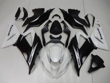 Discount 2013-2018 White Matte Black Kawasaki ZX6R Motorcycle Fairings Kits Canada