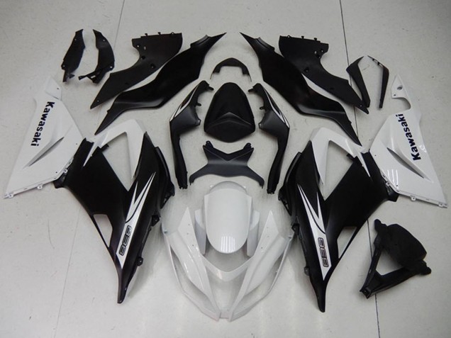 Discount 2013-2018 White Matte Black Kawasaki ZX6R Motorcycle Fairings Kits Canada