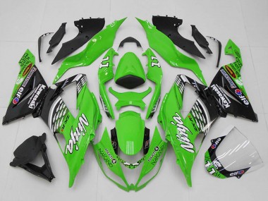Discount 2013-2018 Green White Silver Black Elf Touch4 Bridgestone 11 Kawasaki ZX6R Motorcycle Fairings Canada