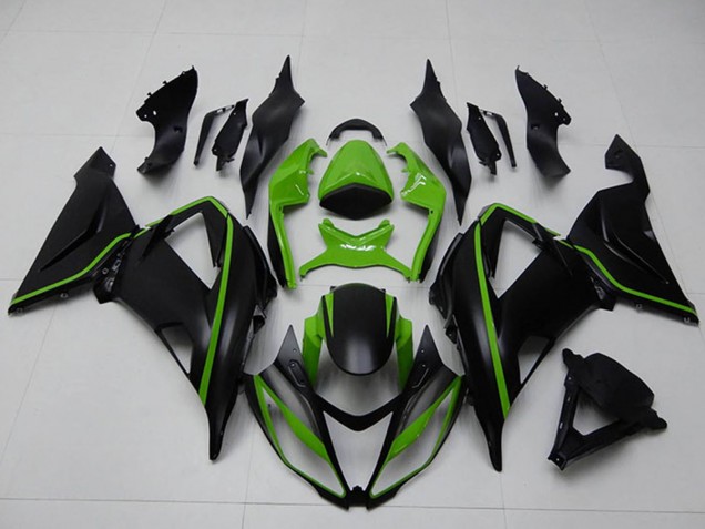 Discount 2013-2018 Green Matte Black Kawasaki ZX6R Motorcycle Fairings Canada