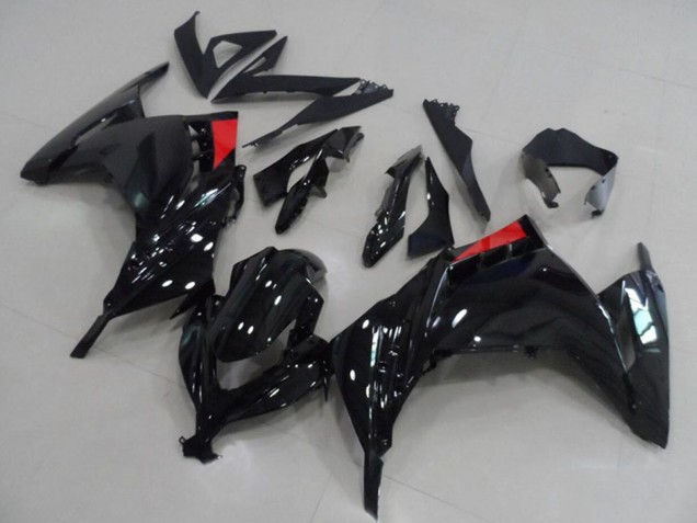 Discount 2013-2018 Glossy Black Red Kawasaki ZX300R Motorcycle Fairings Canada