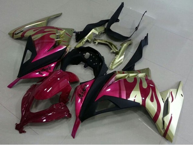 Discount 2013-2018 Glold Pink Red Black Kawasaki ZX300R Motorcycle Fairings Canada