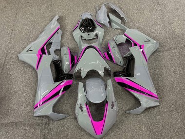 Discount 2017-2023 Nardo Grey with Pink Stripe Honda CBR1000RR Motorcycle Fairings Canada
