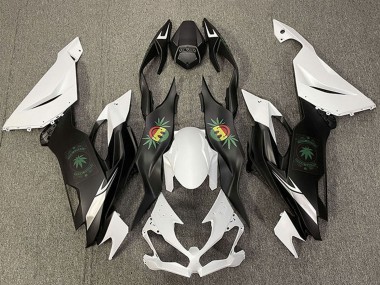 Discount 2019-2023 White Black Happy Face Kawasaki ZX6R Motorcycle Fairings Canada