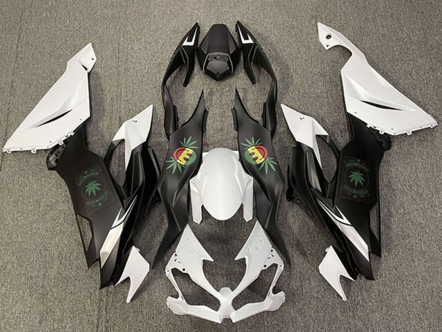 Discount 2019-2023 White Black Happy Face Kawasaki ZX6R Motorcycle Fairings Canada