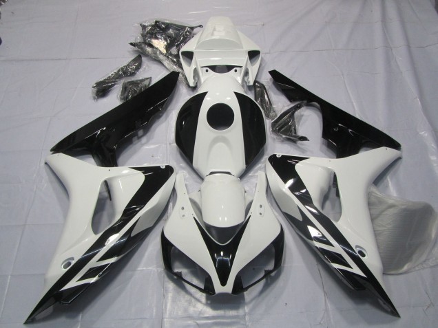 Discount 2006-2007 White Glossy Black OEM Style No Decals Honda CBR1000RR Motorcycle Fairings Canada