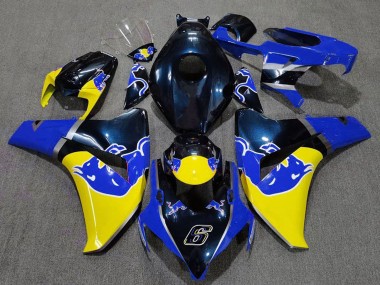 Discount 2008-2011 Dark Blue Yellow Red Bull Honda CBR1000RR Motorcycle Fairing Canada