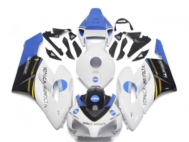 Discount 2004-2005 White Light Blue Glossy Black Konica Minolta Honda CBR1000RR Motorcycle Fairings Canada