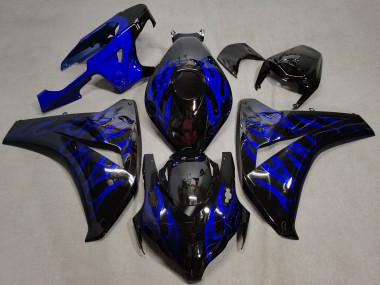 Discount 2008-2011 Glossy Black Blue Flame Honda CBR1000RR Motorcycle Fairings Canada