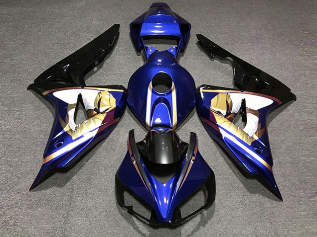 Discount 2006-2007 Blue White Gold Glossy Black Honda CBR1000RR Motorcycle Fairings Canada