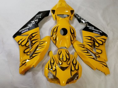 Discount 2012-2016 Yellow Black Flame Honda CBR1000RR Motorcycle Fairings Canada