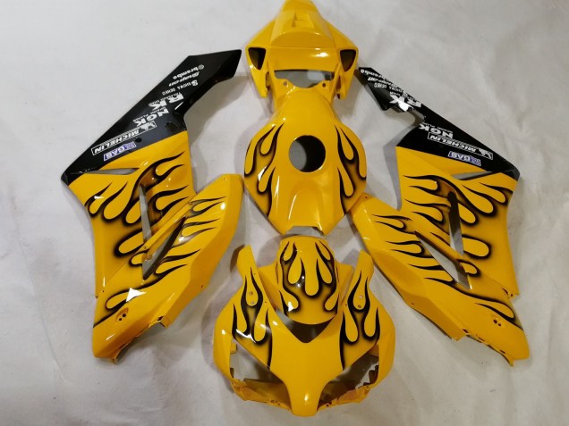 Discount 2012-2016 Yellow Black Flame Honda CBR1000RR Motorcycle Fairings Canada