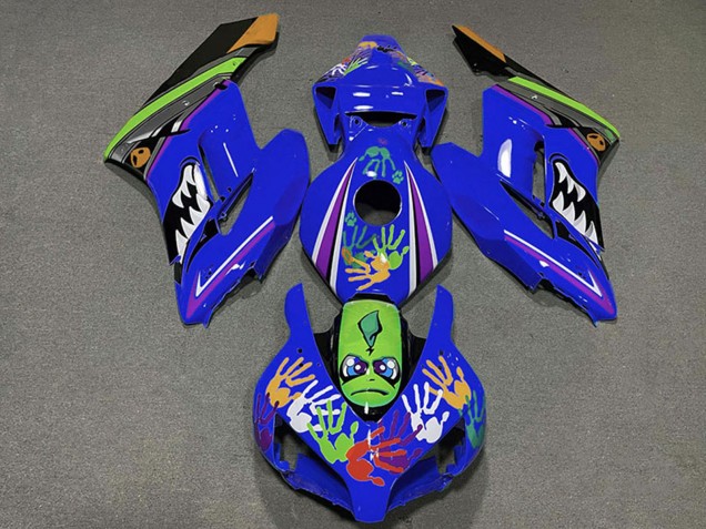 Discount 2004-2005 Blue Green Orange Black Shark Honda CBR1000RR Motorcycle Fairings Canada
