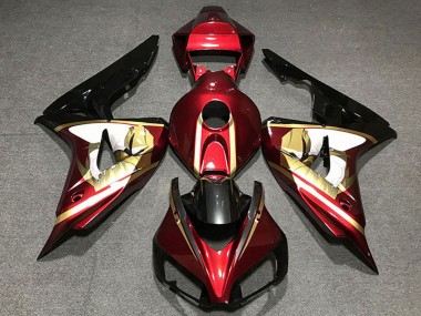 Discount 2006-2007 Red White Gold Glossy Black Honda CBR1000RR Motorcycle Fairings Canada