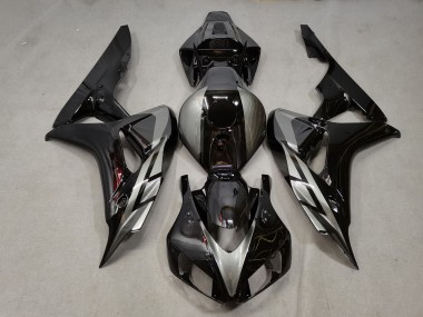 Discount 2006-2007 Silver Glossy Black Honda CBR1000RR Motorcycle Fairings Canada